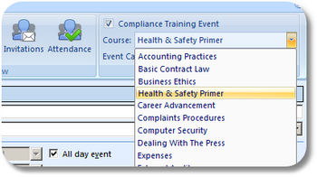 Select a training course