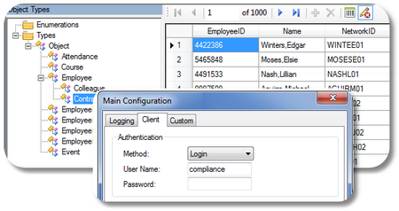 Configuration dialog