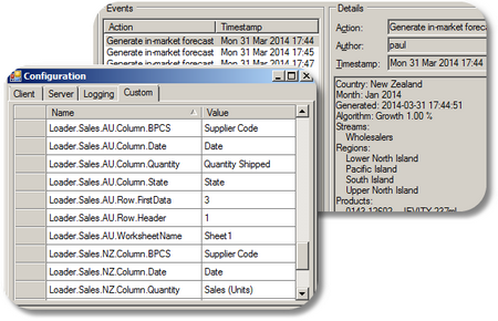 Configuration and audit log