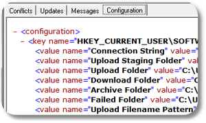 Upload configuration